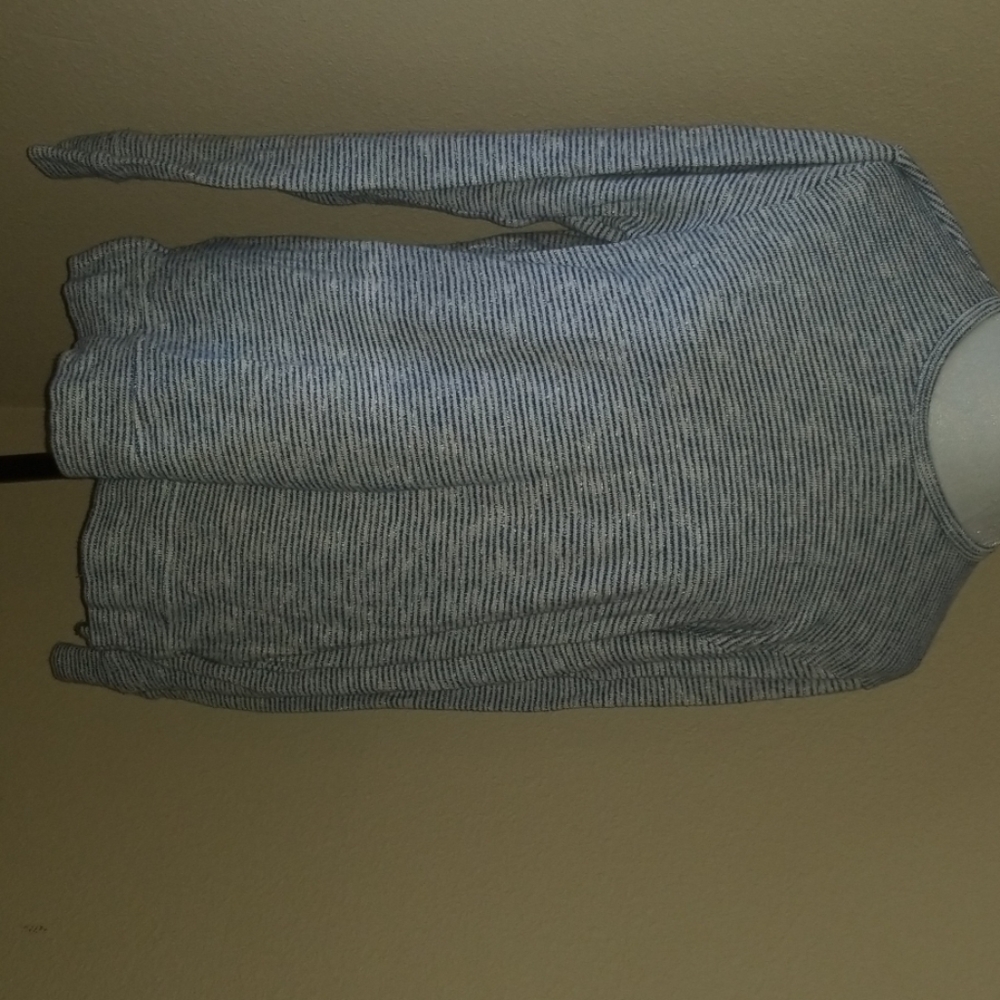 Blue & white striped sweater